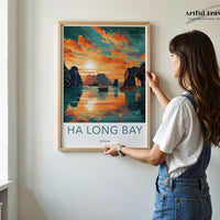 Ha Long Bay Poster - Vietnam Wall Art