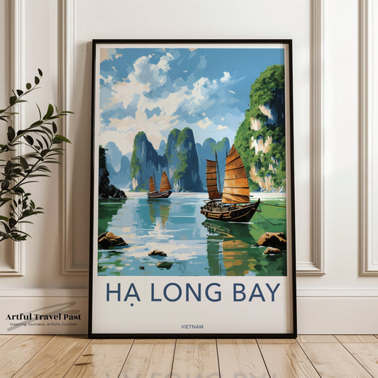 Ha Long Bay Poster - Vietnam Wall Art
