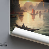 Ha Long Bay Poster - Vietnam Wall Art