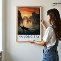 Ha Long Bay Poster - Vietnam Wall Art