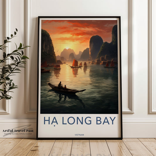 Ha Long Bay Poster - Vietnam Wall Art