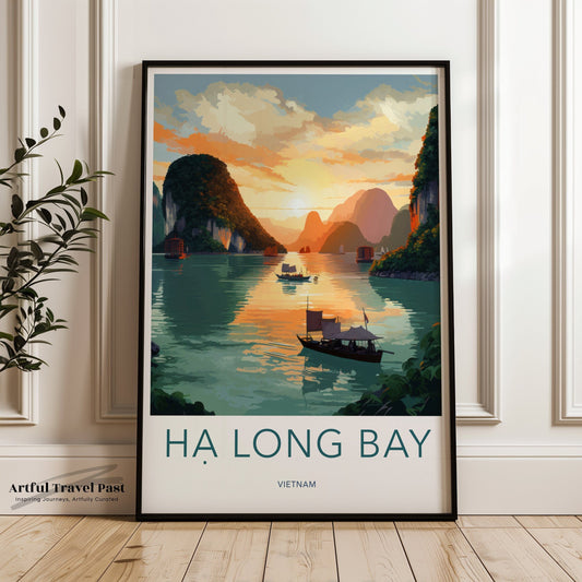 Ha Long Bay Poster - Vietnam Wall Art