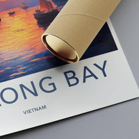 Ha Long Bay Poster | Vietnam Wall Art | Asia Decor
