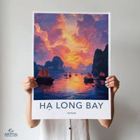 Ha Long Bay Poster | Vietnam Wall Art | Asia Decor