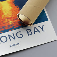 Ha Long Bay Poster | Vietnam Wall Art | Asia Decor