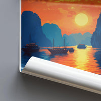 Ha Long Bay Poster | Vietnam Wall Art | Asia Decor