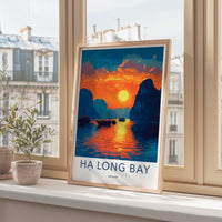 Ha Long Bay Poster | Vietnam Wall Art | Asia Decor