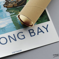 Ha Long Bay Poster | Vietnam Wall Art | Asia Decor