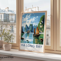 Ha Long Bay Poster | Vietnam Wall Art | Asia Decor
