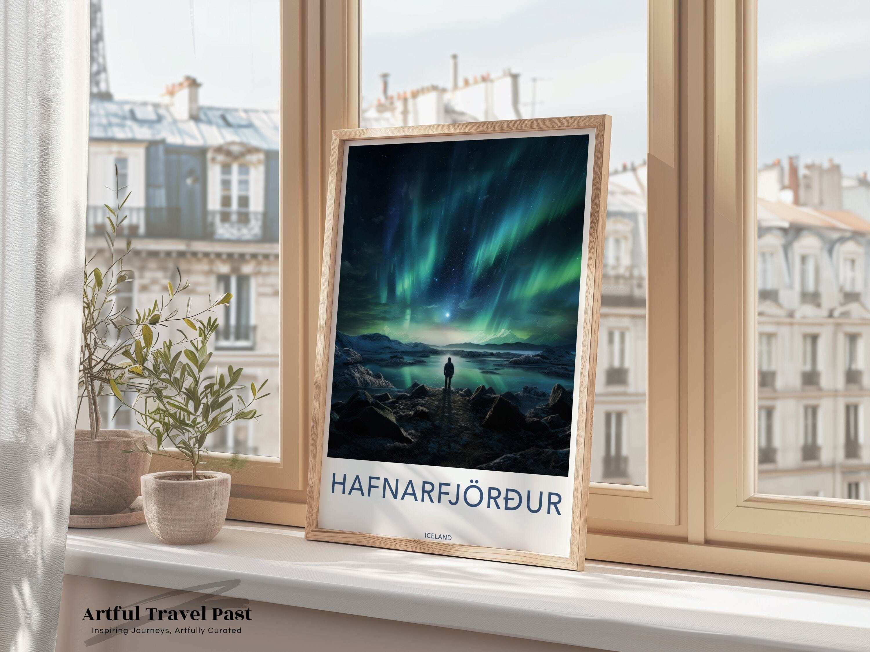 Hafnarfjörður Poster | Iceland Wall Art | Nordic Lights Art