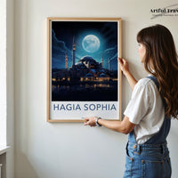 Hagia Sophia Poster | Istanbul Wall Art | Turkey Decor