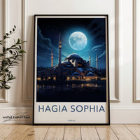 Hagia Sophia Poster | Istanbul Wall Art | Turkey Decor