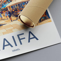 Haifa Poster | Israel Wall Art | Middle East Decor
