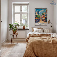 Haifa Poster | Israel Wall Art | Middle East Decor