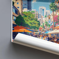 Haifa Poster | Israel Wall Art | Middle East Decor