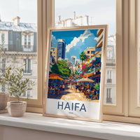 Haifa Poster | Israel Wall Art | Middle East Decor