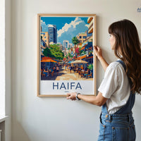 Haifa Poster | Israel Wall Art | Middle East Decor