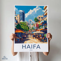 Haifa Poster | Israel Wall Art | Middle East Decor