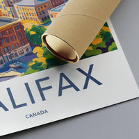 Halifax Poster | Canada Wall Art | North America Decor