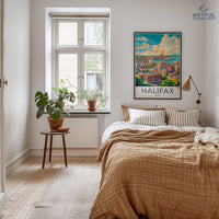 Halifax Poster | Canada Wall Art | North America Decor