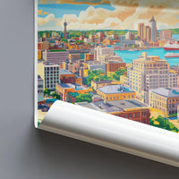 Halifax Poster | Canada Wall Art | North America Decor