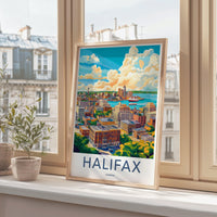 Halifax Poster | Canada Wall Art | North America Decor