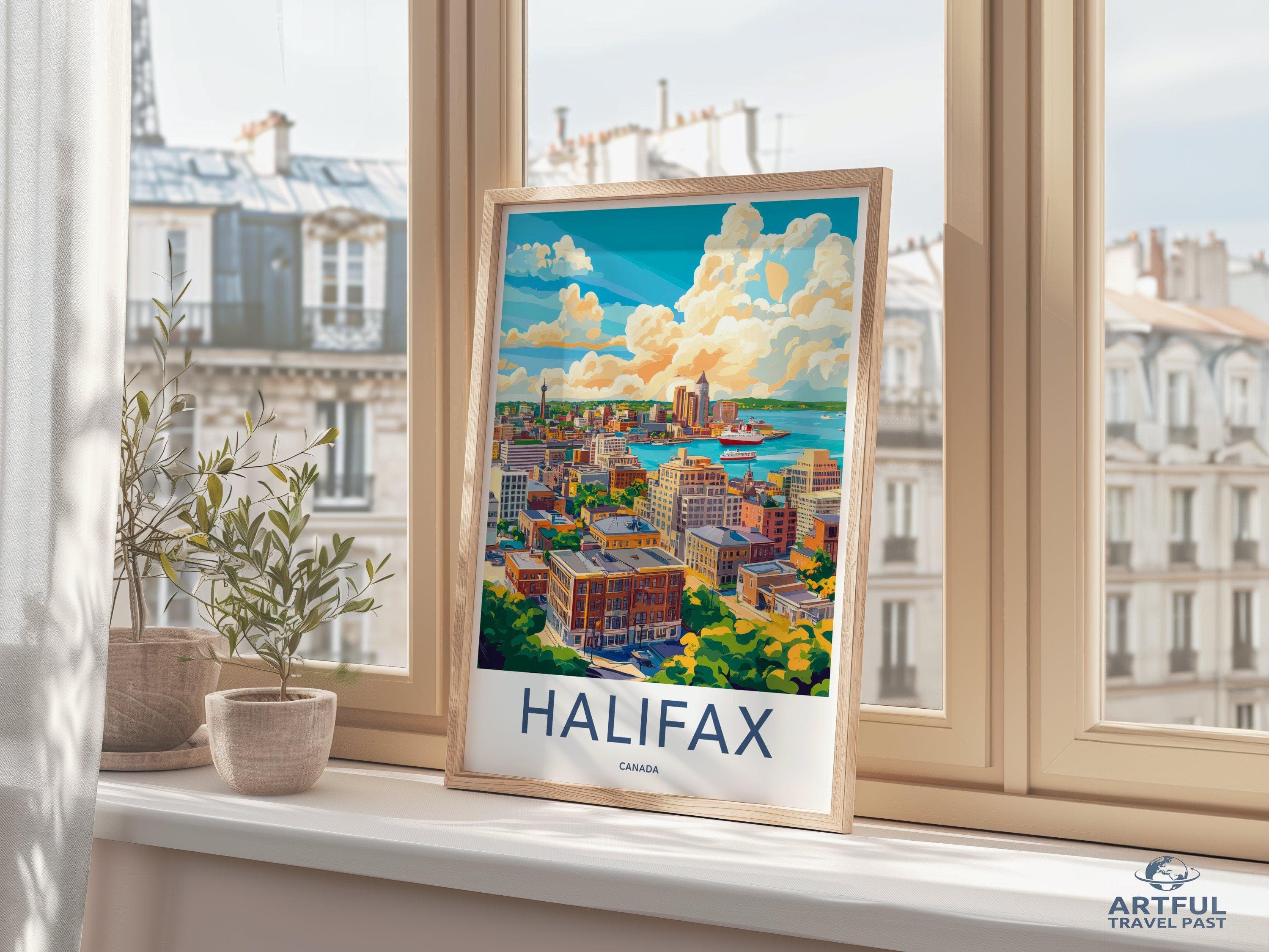 Halifax Poster | Canada Wall Art | North America Decor