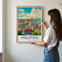 Halifax Poster | Canada Wall Art | North America Decor