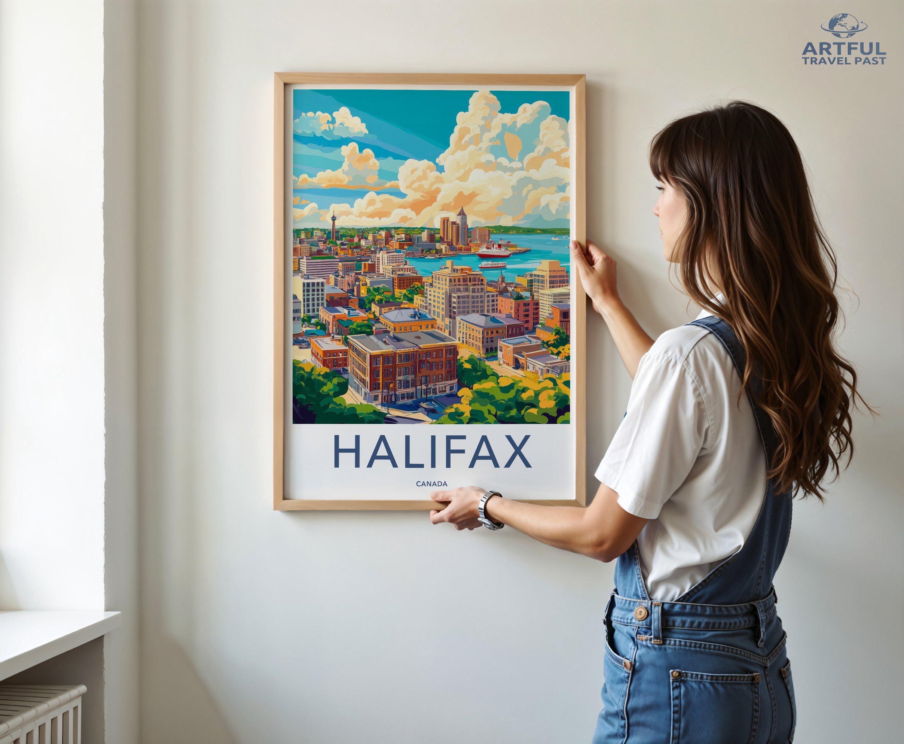 Halifax Poster | Canada Wall Art | North America Decor