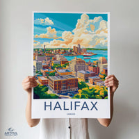 Halifax Poster | Canada Wall Art | North America Decor
