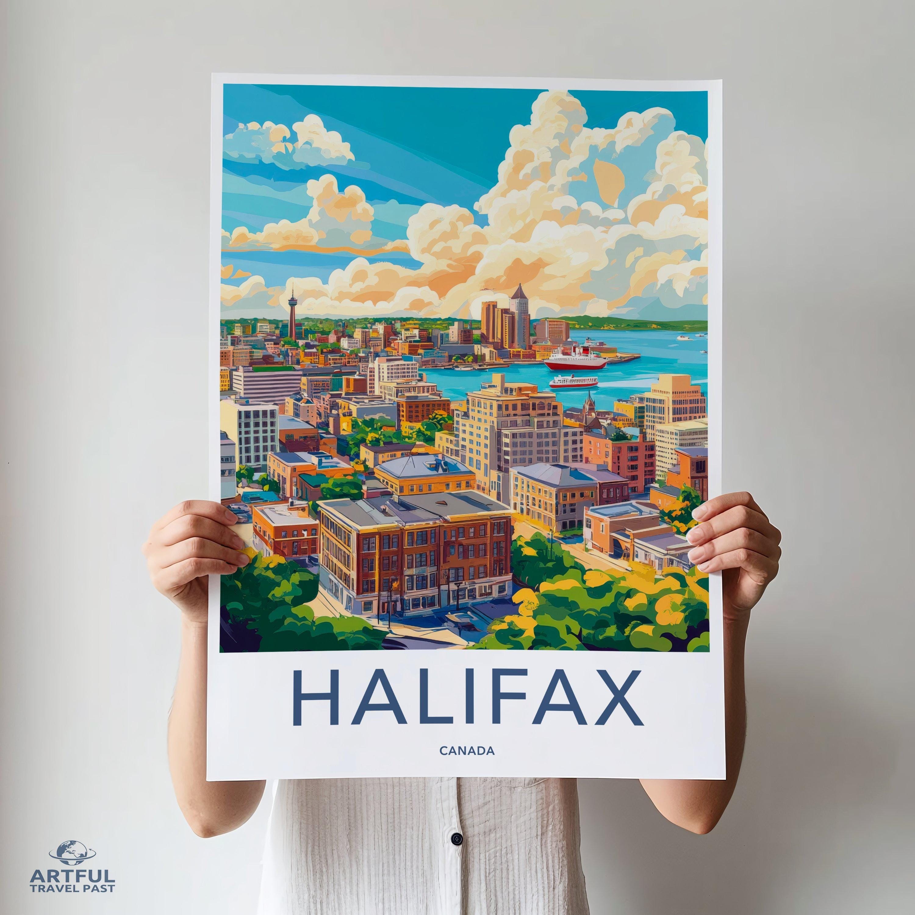 Halifax Poster | Canada Wall Art | North America Decor