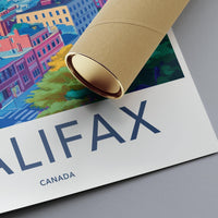 Halifax Poster | Canada Wall Art | North America Decor
