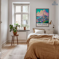 Halifax Poster | Canada Wall Art | North America Decor