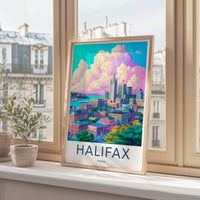 Halifax Poster | Canada Wall Art | North America Decor