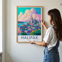 Halifax Poster | Canada Wall Art | North America Decor