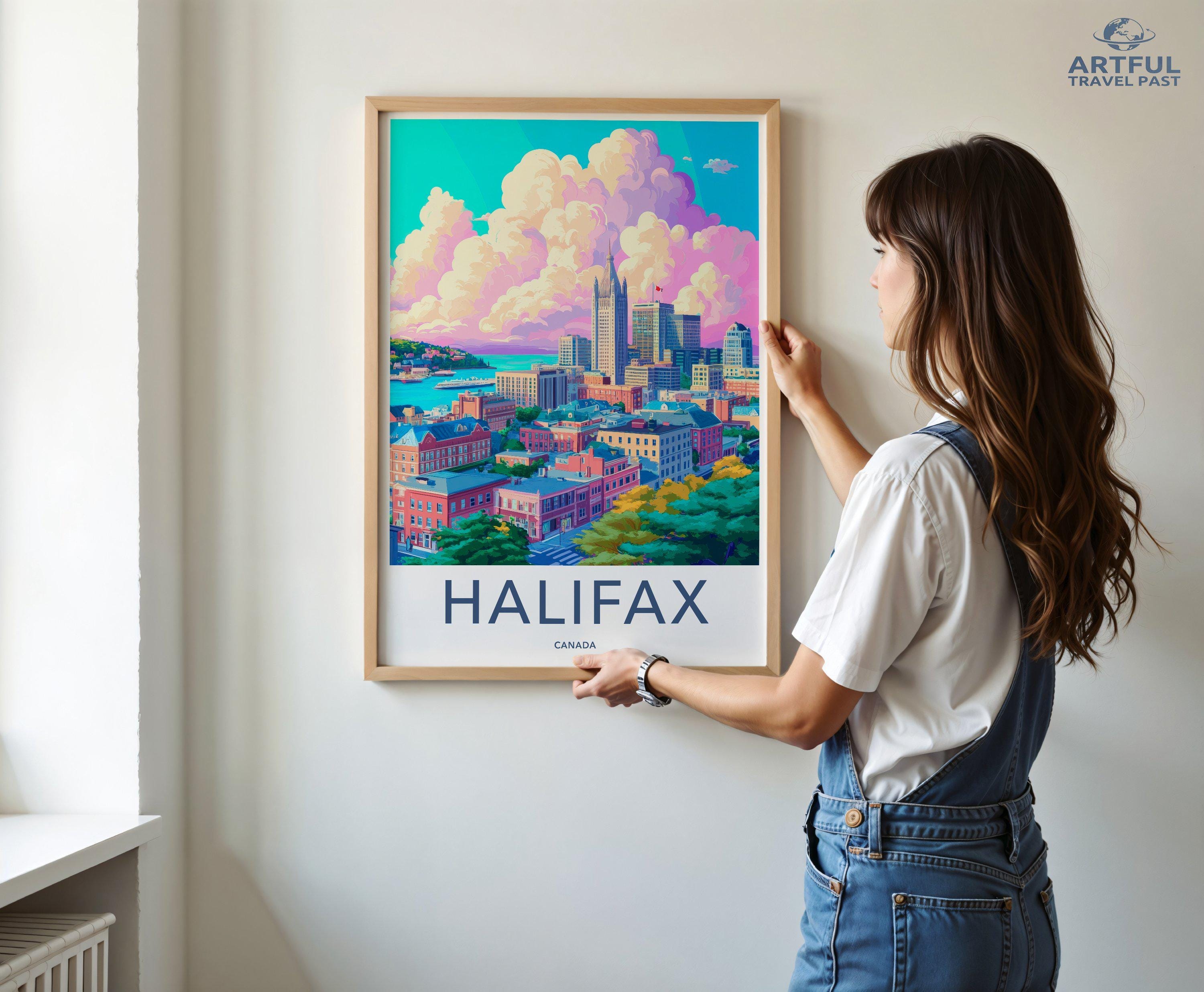 Halifax Poster | Canada Wall Art | North America Decor