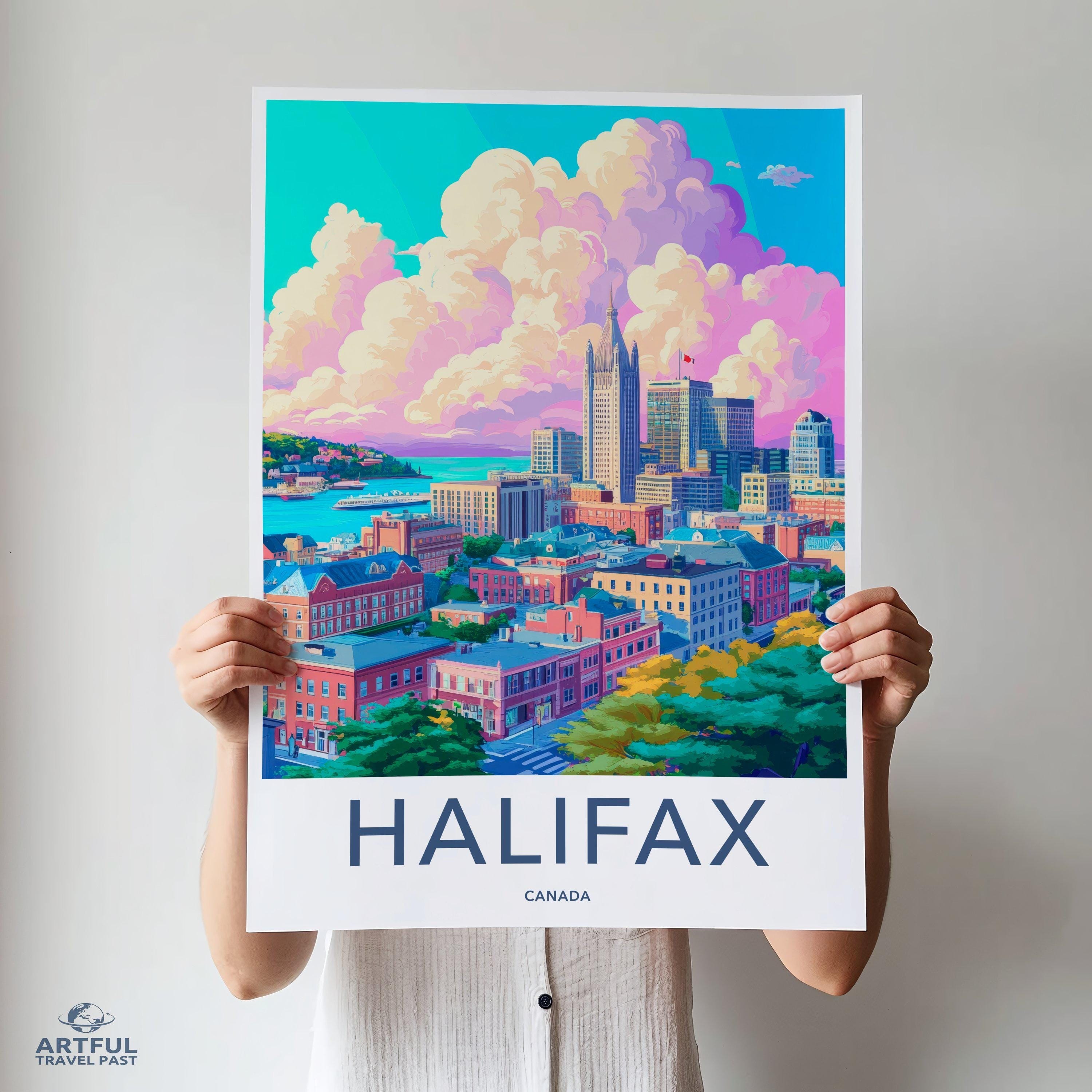 Halifax Poster | Canada Wall Art | North America Decor