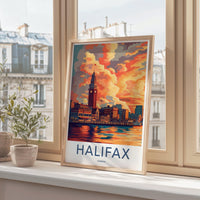 Halifax Poster | Canada Wall Art | North America Decor