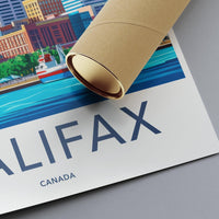 Halifax Poster | Canada Wall Art | North America Decor