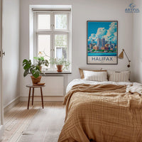 Halifax Poster | Canada Wall Art | North America Decor