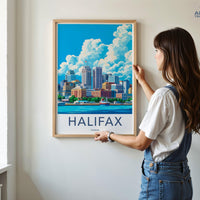 Halifax Poster | Canada Wall Art | North America Decor