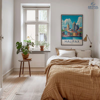 Halifax Poster | Canada Wall Art | North America Decor