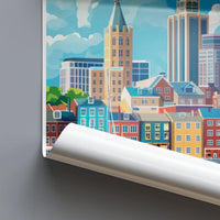 Halifax Poster | Canada Wall Art | North America Decor