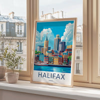 Halifax Poster | Canada Wall Art | North America Decor