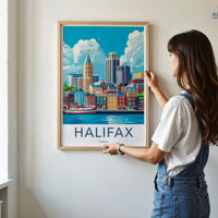Halifax Poster | Canada Wall Art | North America Decor
