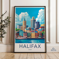 Halifax Poster | Canada Wall Art | North America Decor