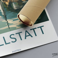 Hallstatt Poster | Austria Wall Art | Europe Decor