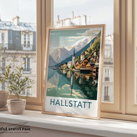 Hallstatt Poster | Austria Wall Art | Europe Decor