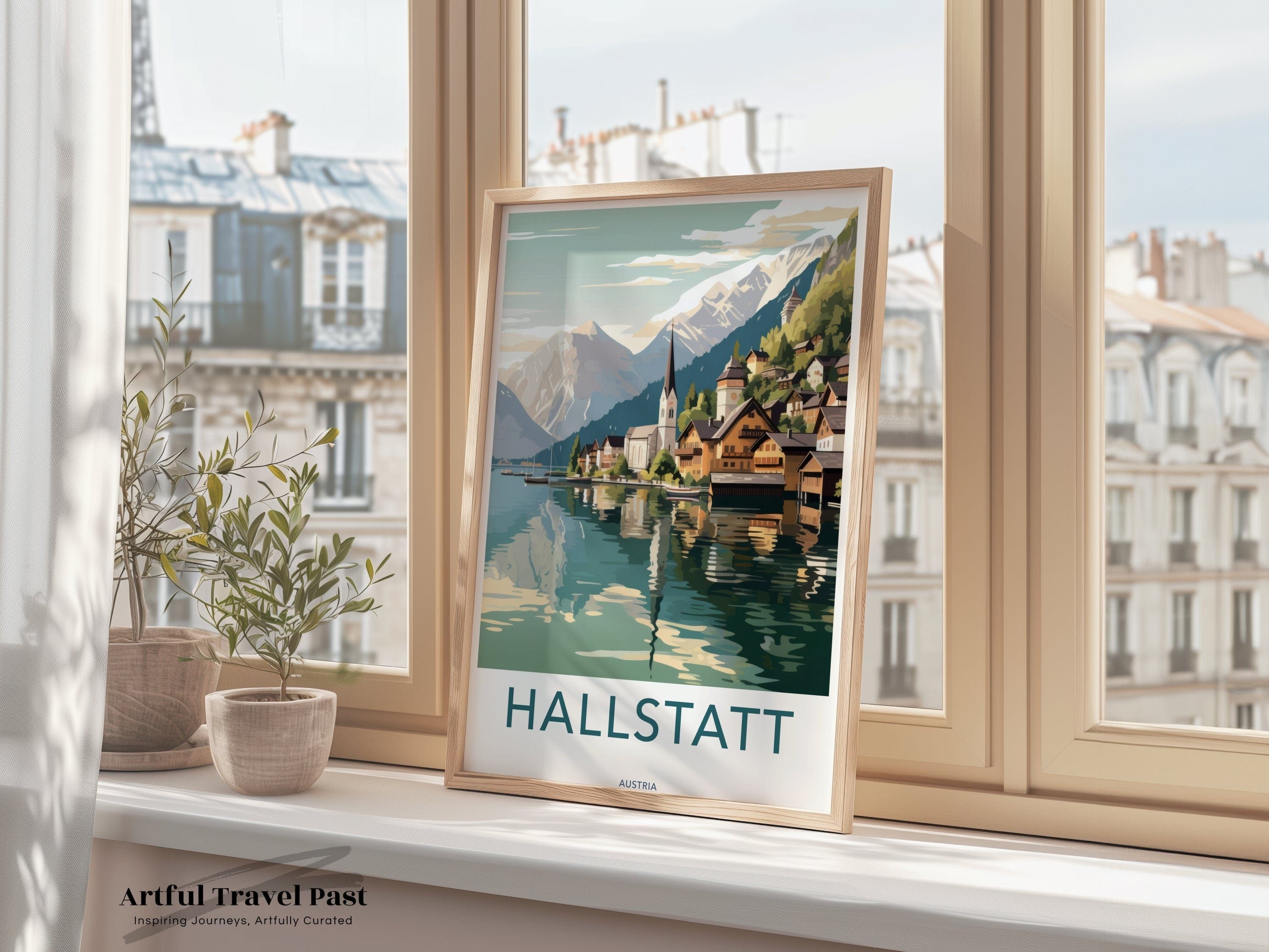 Hallstatt Poster | Austria Wall Art | Europe Decor