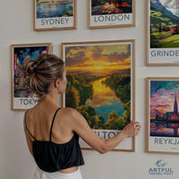 Hamilton Poster | New Zealand Wall Art | Oceania Decor